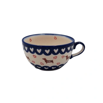 Filiżanka 0,4 Jumbo Jamnik z figurką gat II