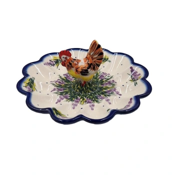 Półmisek na jajka z kurą