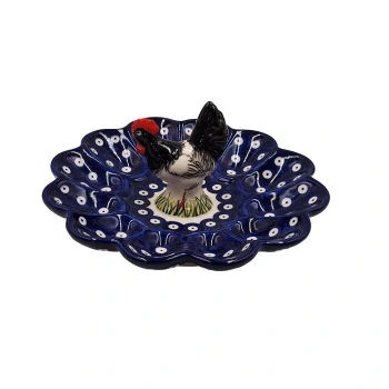 Półmisek na jajka z kurą