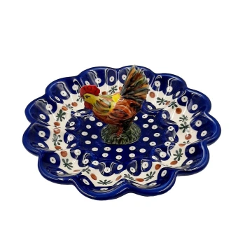 Półmisek na jajka z kurą